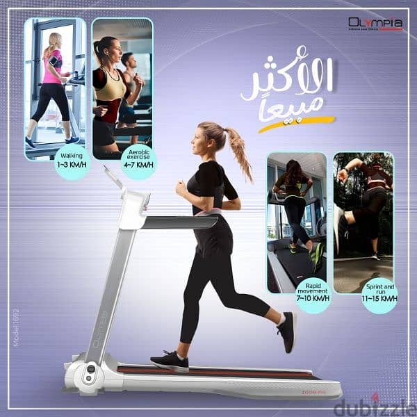 New Arrival Olympia Zoom Pro Treadmill with Bluetooth 7