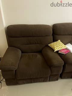 3 + 2 + 1 Brown Colour Sofa set