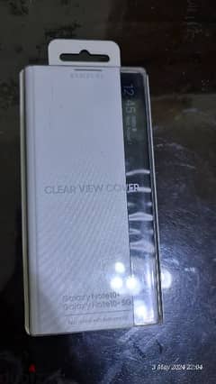samsung note 10 plus clear view cover original 0