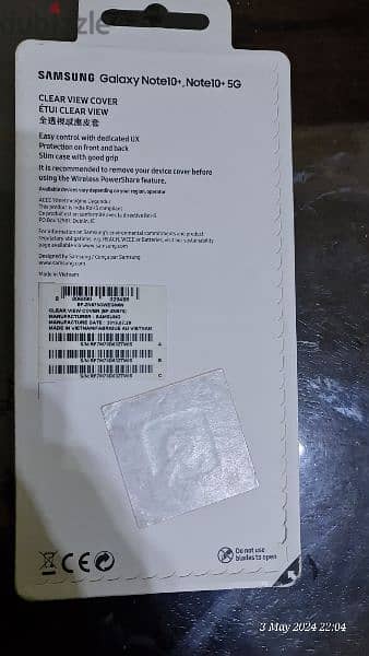 samsung note 10 plus clear view cover original 1