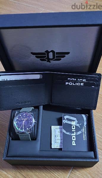 ساعة police مع محفظة 1