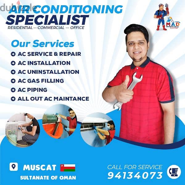 AiR conditioning work in Muscat i 0