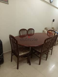 dining Table with 6 chairs