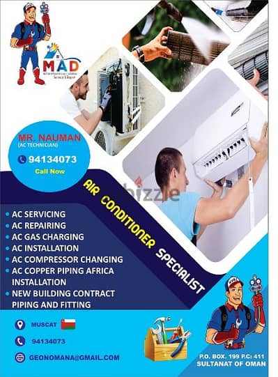 Air Conditioning work in Muscat