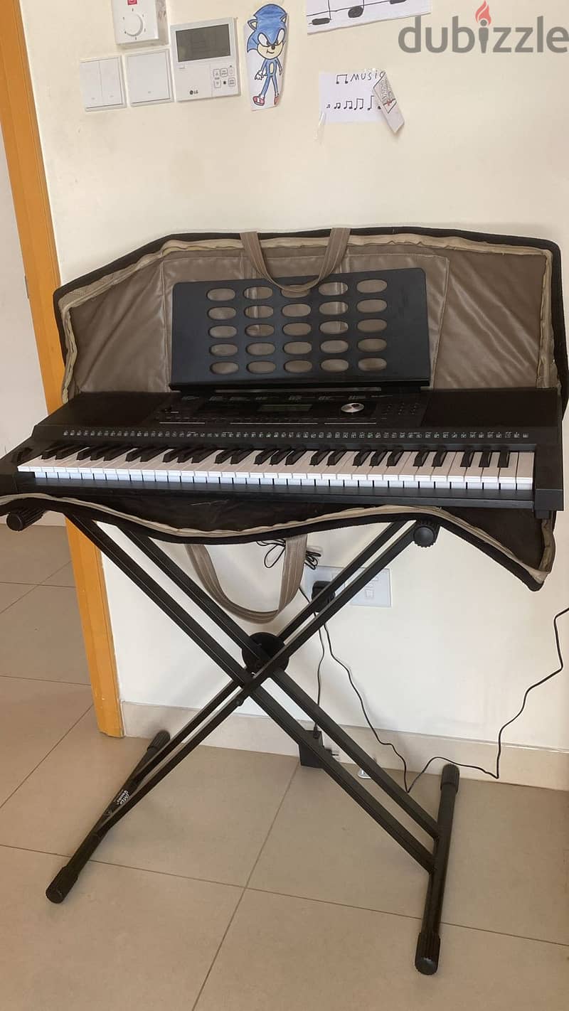 Roland E-X20 Keyboard + Collapsible Stand + customized cover 1