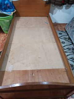 Single wooden cot for sale 0