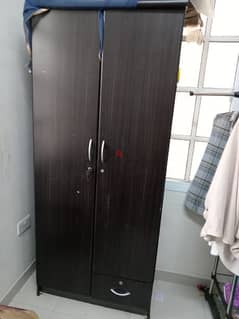 Double door cupboard with drawer