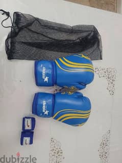 10oz boxing gloves with hand wraps 0