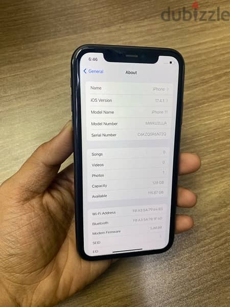 iPhone 11 128GB battery 82% good and neet condition special price 3