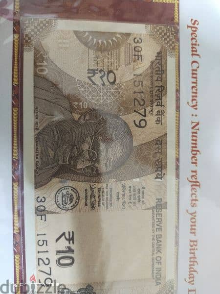 Birthday banknotes collectible item. DOB : 28-04-04 and 15-12-79 2