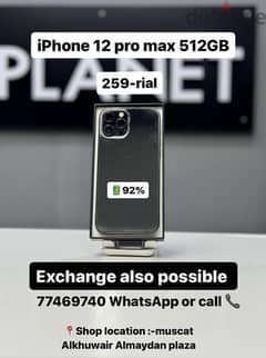 iPhone 12 pro max 512GB battery 92% fully clear coat best price 0