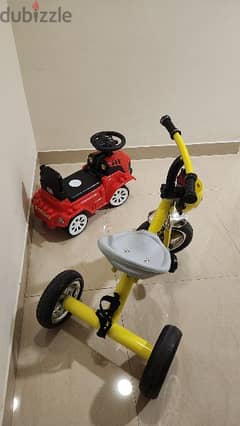 Kids Push Truck and Tricycle