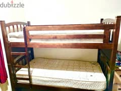 Double Decker bed for Adults Solud wood made