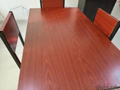 study table or dining table with 4 chairs
