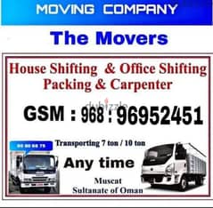 Muscat & Mover packer house shiffting carpenter TV furniture fixing 0