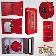 Fire Hose Reel Cabinet, Landing valve, Fire Extinghushers 1