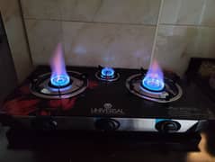 gas stove automatic 3 burner