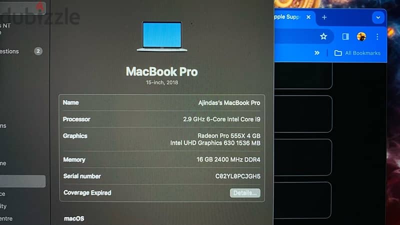 MacBook Pro i9 2