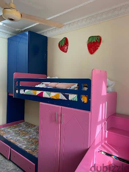 bunk bed with mattress 2