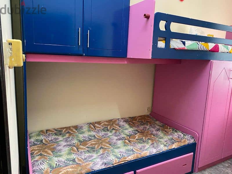 bunk bed with mattress 4