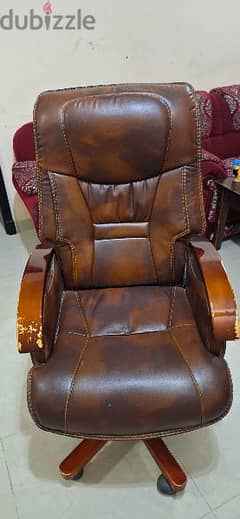 Office revolving leather chair