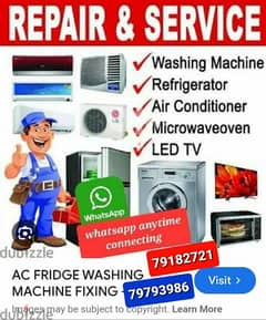 AC service & Fridge  & automatic washing machine  repairs