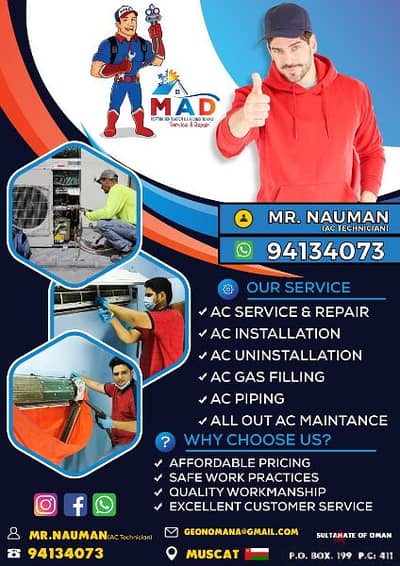 Air Conditioning work in Muscat