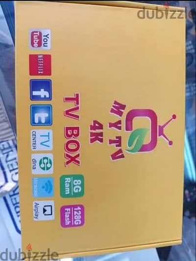 Latest android box 8gb ram 128gb rom with 1 year subcription