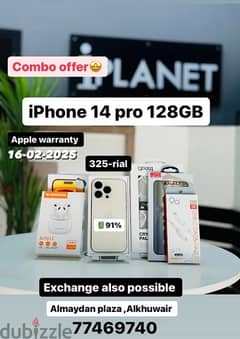 iPhone 14 pro 128Gb battery 91% amazing condition phone 0