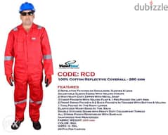 100% cOTTon cOVeRAll wITH RefLEcTIve