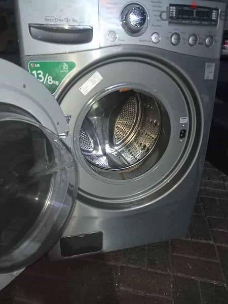 LG 13kg pulse 8kg front door automatic washing machine full option 4