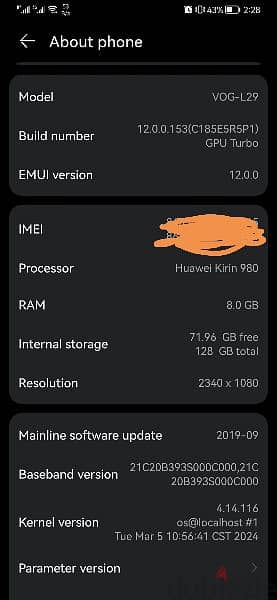 Huawei p30 pro 8+128gb 4