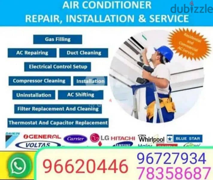 AC repairing and service and maintenance and refrigerator repairing 1