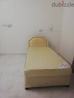 bed, sofa. table, baby chair