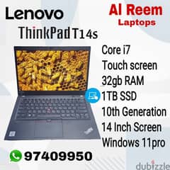 10th GENERATION TOUCH SCREEN CORE I7 32GB RAM 1TB SSD 14 INCH TOUCH SC