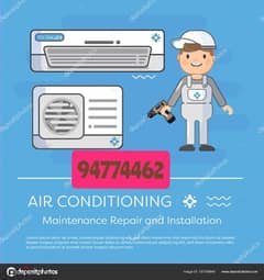 AC cleaning gas charge water drops fix specialist technician in muscat 0