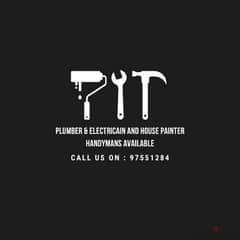 plumber electrician & wall painters available with car