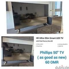 Phillips 50" smart TV (as good as new