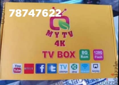 New 4K Tv Box with one year ip_Tv subscription