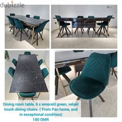 GREAT DEAL  Expat selling Dining room table and x6 dining chairs