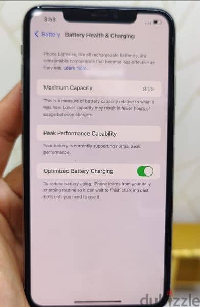 IPhone Xs Max 255GB white Battery  85% Good Condition 2