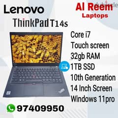 TOUCH SCREEN 10th GENERATION CORE I7 32GB RAM 1TB SSD 14 INCH TOUCH SC 0