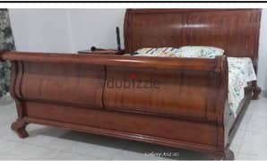 Excellent condition Strong Wooden Bed with mattress for urgent sale