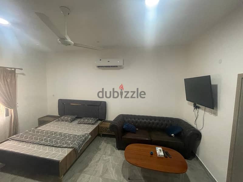 furnished studio for rent in Al Khuwair 33 Area near the College of 1