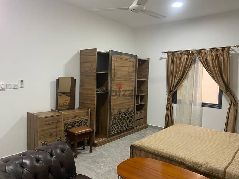 furnished studio for rent in Al Khuwair 33 Area near the College of 8