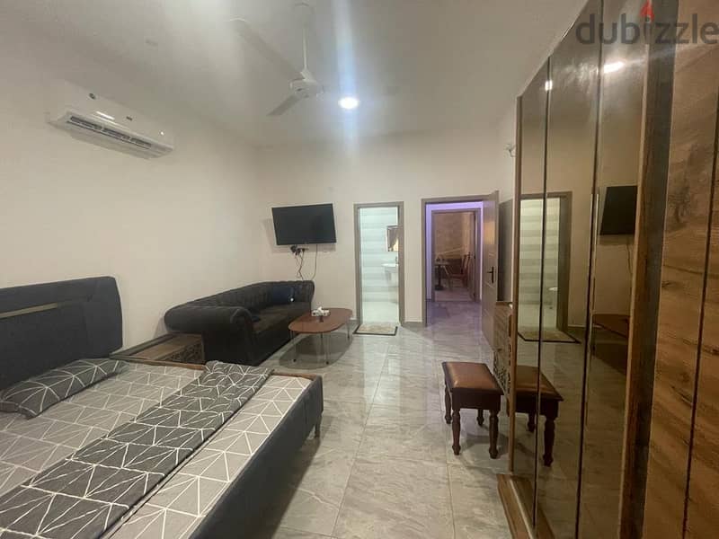 furnished studio for rent in Al Khuwair 33 Area near the College of 19
