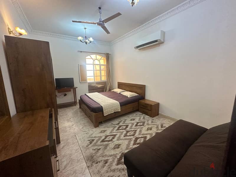 Opportunity exists for furnished studio, ground floor, in Al-Ghubra, N 7