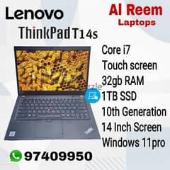 10th Generation Touch Screen Core i7 32gb Ram 1TB SSD 14 Inch Touch S