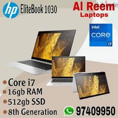 Hp EliteBook 1030 X360 Touch Screen Core i7-16gb Ram 512gb ssd