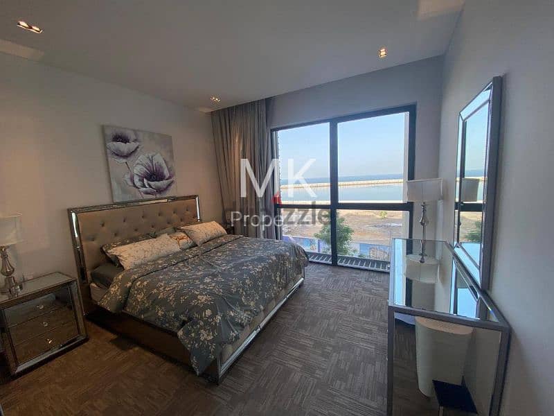 شقة /مفروشه/اطلاله خلیج مارینا1-Br furnish apartment view Marina Bay 2